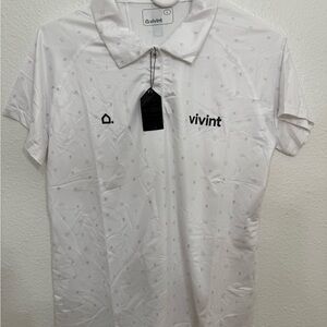 Vivint Legendary Mode Women’s Polo White Shirt Large NEW